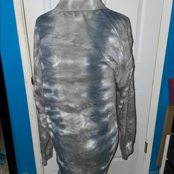 NWT Young Fabulous & Broke Turtle Neck Slit Zipper Tye Dye Dress Size M - Picture 6 of 9